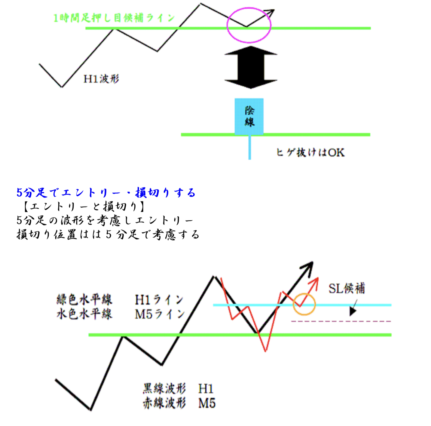 FX1時間ローソク足を使った手法